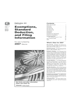 IRS Publication 501 (2007)
