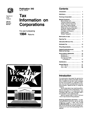 IRS Publication 542