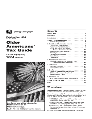 IRS Publication 554 2004