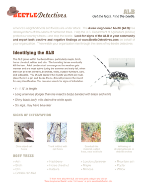 USDA Asian Longhorned Beetle Factsheet