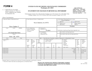 Form 4 Statement of Changes in Beneficial Ownership