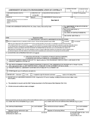 AMENDMENT OF SOLICITATION/MODIFICATION OF CONTRACT - photos state