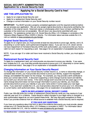 Social Security Card Application
