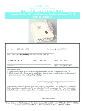 New Jersey Smoke Detector Application