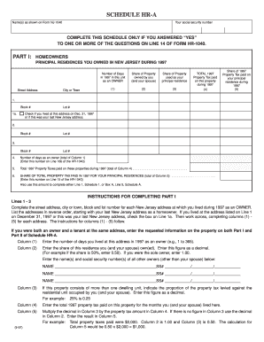 New Jersey Homeowner and Tenant Tax Form