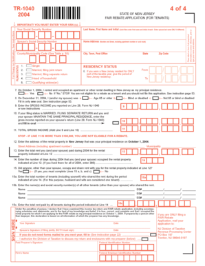 New Jersey Fair Rebate Application