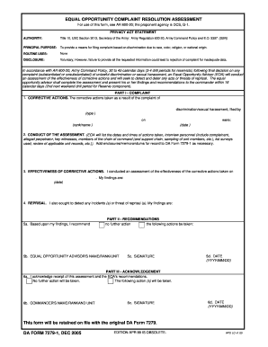 army eo complaint examples