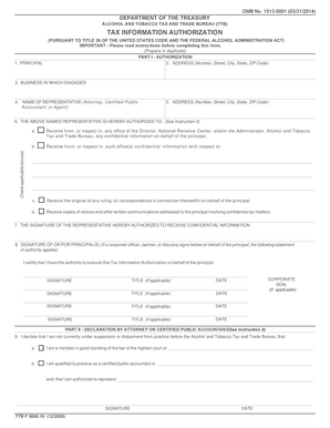 Tax Information Authorization Form