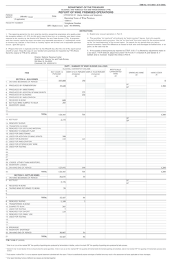 TTB F 5120.17 Wine Premises Operations Report