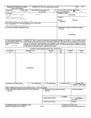 Request for Quotation