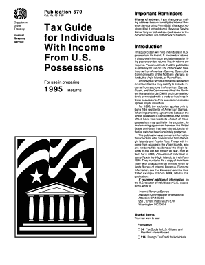 IRS Publication 570 Tax Guide