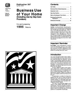 IRS Publication 587 Business Use of Home