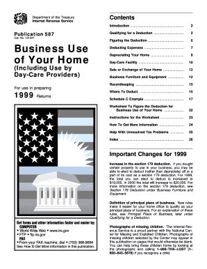 IRS Publication 587 Business Use of Your Home
