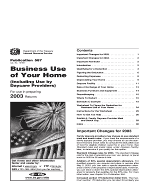IRS Publication 587 Business Use of Home