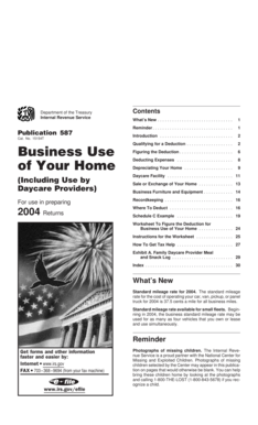 IRS Publication 587 Business Use of Home