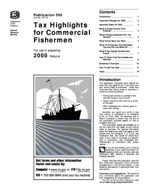 IRS Publication 595 Fishing Income Tax Guide