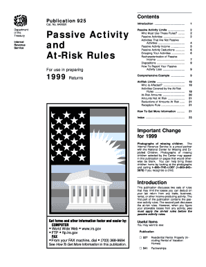 IRS Publication 925 Passive Activity Limits