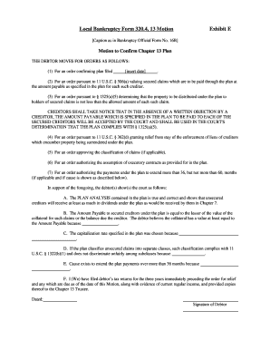 Official form 101 voluntary petition - Official fillable chapter 13 bankruptcy forms for the northern district bankruptcy court