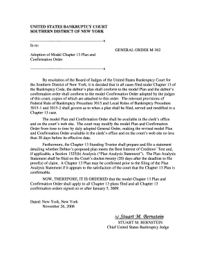 US Bankruptcy Court Chapter 13 Plan