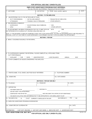 Employee Assistance Program Referral Form