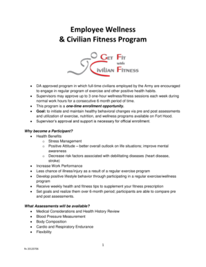 civilian fitness program