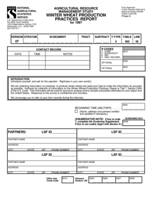 USDA Winter Wheat Production Practices Report