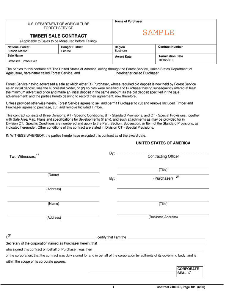 Bethesda Timber Sale - fs usda Preview on Page 1