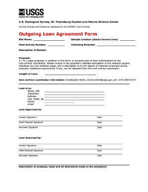 property loan forms for usgs