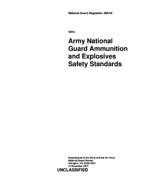 form ngb 385 explosives storage limits