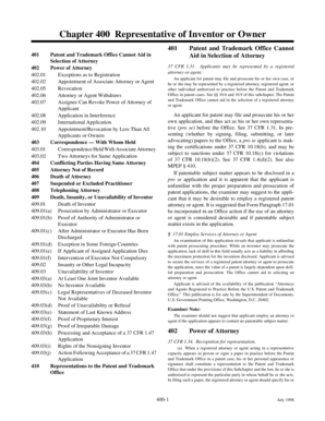 Forms of poder - Chapter 400 Representative of Inventor or Owner - U.S. Patent and ... - uspto