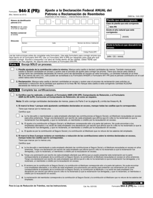 Formulario 944-X (PR)