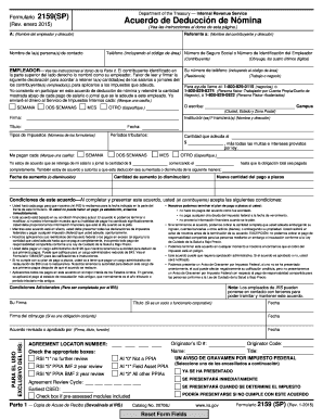 Formulario  2159(SP)