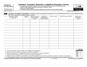 Schedule N Form 990 or 990-EZ