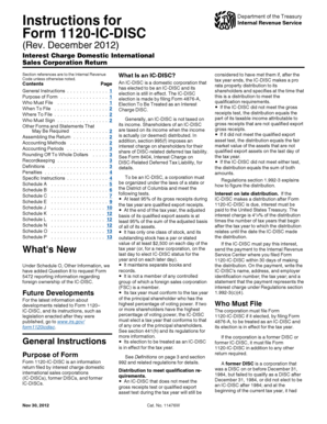 Form 1120-IC-DISC Instructions