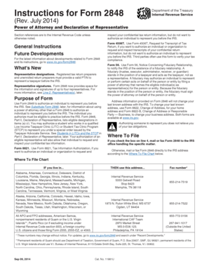 IRS Form 2848 Power of Attorney