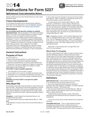 IRS Form 5227 Instructions