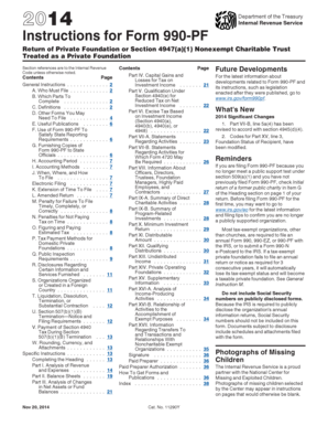Form 990-PF Instructions