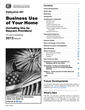 IRS Publication 587 Business Use of Home