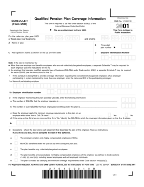 Schedule T Form 5500