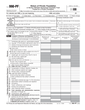 Form 990-PF 2008