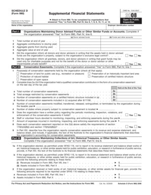 Schedule D Form 990 Supplemental Financial Statements