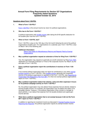 Form 1120-POL Annual Tax Return