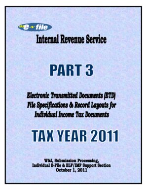 IRS ETD Specifications Guide
