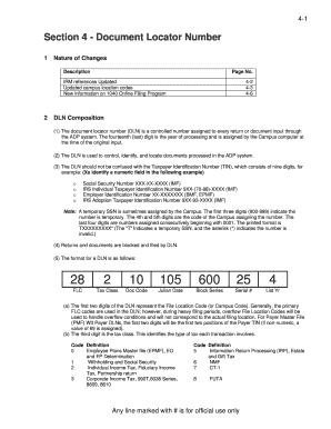 IRS Document Locator Number Guide