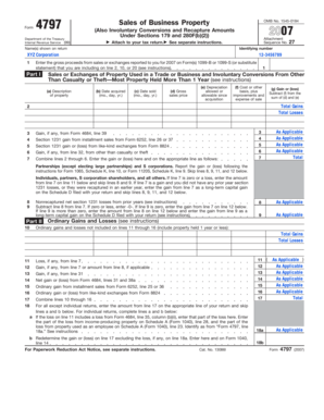 IRS Form 4797 (2007)