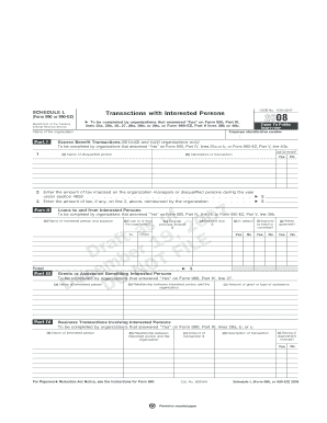 Schedule L Form 990