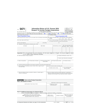 Form 5471 Information Return