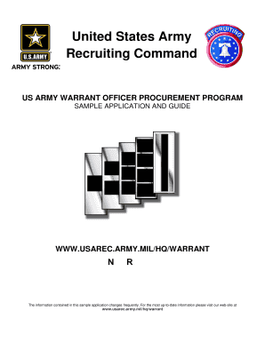 US Army Warrant Officer Application Guide