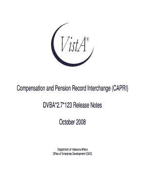 compensation and pension record interchange capri application form