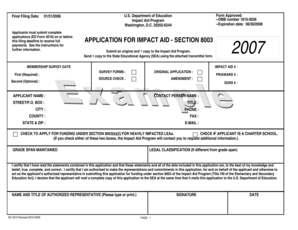 Impact Aid Program Application Form 4019